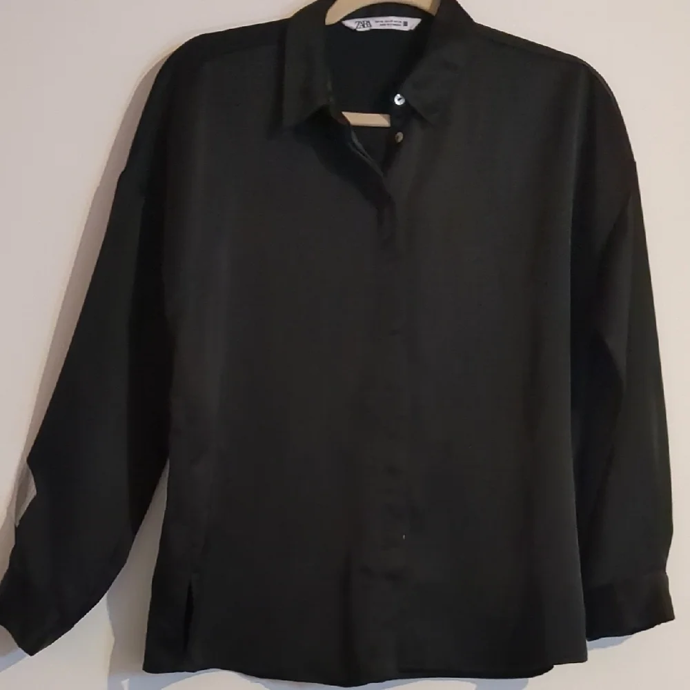 Zara Black Casual Button Down Shirt